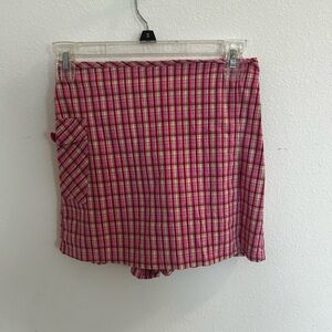 Amy Byer Girls Pink Plaid Skort

Size L 12-14